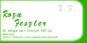 roza feszler business card